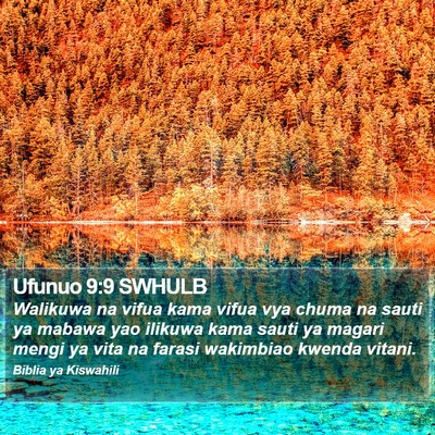 Ufunuo 9:9 SWHULB Bible Verse Image