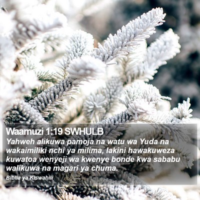 Waamuzi 1:19 SWHULB Bible Verse Image
