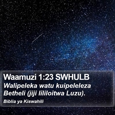 Waamuzi 1:23 SWHULB Bible Verse Image