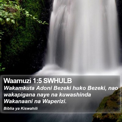 Waamuzi 1:5 SWHULB Bible Verse Image