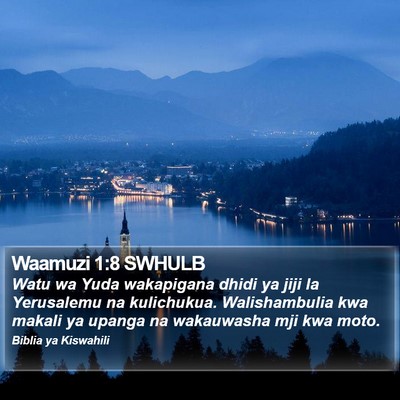 Waamuzi 1:8 SWHULB Bible Verse Image