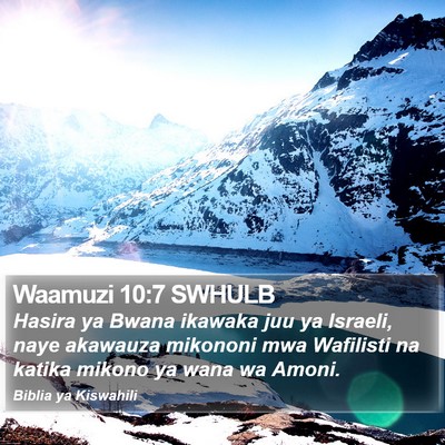 Waamuzi 10:7 SWHULB Bible Verse Image