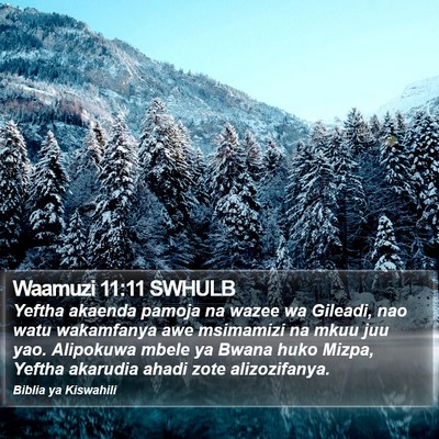 Waamuzi 11:11 SWHULB Bible Verse Image
