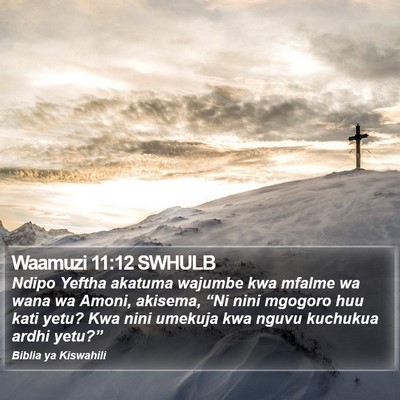 Waamuzi 11:12 SWHULB Bible Verse Image