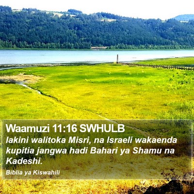 Waamuzi 11:16 SWHULB Bible Verse Image