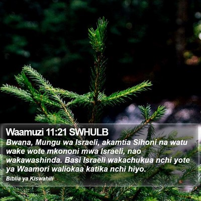 Waamuzi 11:21 SWHULB Bible Verse Image