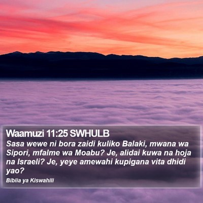 Waamuzi 11:25 SWHULB Bible Verse Image