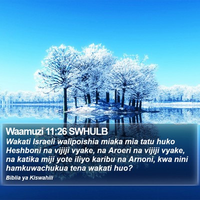 Waamuzi 11:26 SWHULB Bible Verse Image