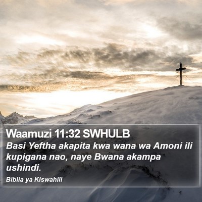 Waamuzi 11:32 SWHULB Bible Verse Image