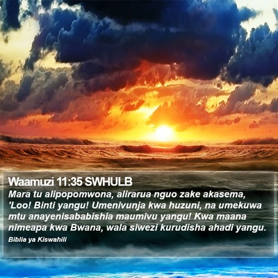 Waamuzi 11:35 SWHULB Bible Verse Image