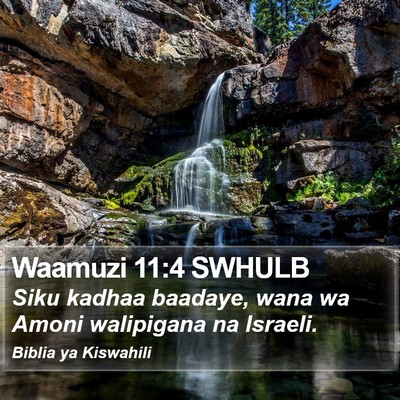 Waamuzi 11:4 SWHULB Bible Verse Image
