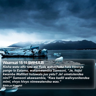 Waamuzi 15:11 SWHULB Bible Verse Image