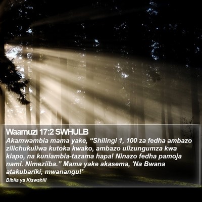Waamuzi 17:2 SWHULB Bible Verse Image