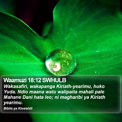 Waamuzi 18:12 SWHULB Bible Verse Image