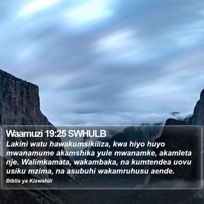Waamuzi 19:25 SWHULB Bible Verse Image