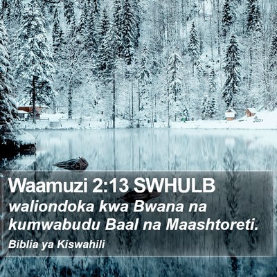 Waamuzi 2:13 SWHULB Bible Verse Image