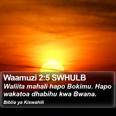 Waamuzi 2:5 SWHULB Bible Verse Image