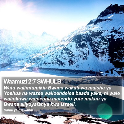 Waamuzi 2:7 SWHULB Bible Verse Image
