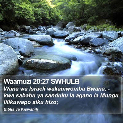 Waamuzi 20:27 SWHULB Bible Verse Image
