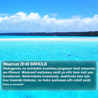 Waamuzi 20:45 SWHULB Bible Verse Image