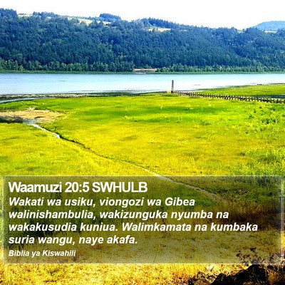 Waamuzi 20:5 SWHULB Bible Verse Image