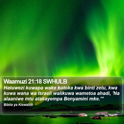 Waamuzi 21:18 SWHULB Bible Verse Image