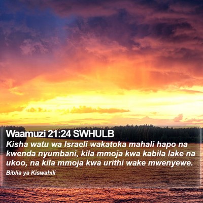 Waamuzi 21:24 SWHULB Bible Verse Image
