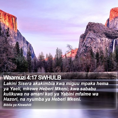 Waamuzi 4:17 SWHULB Bible Verse Image