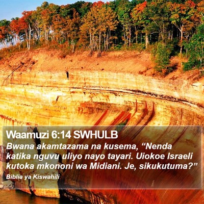 Waamuzi 6:14 SWHULB Bible Verse Image