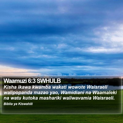 Waamuzi 6:3 SWHULB Bible Verse Image