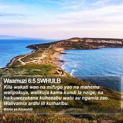 Waamuzi 6:5 SWHULB Bible Verse Image