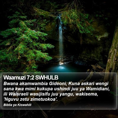 Waamuzi 7:2 SWHULB Bible Verse Image