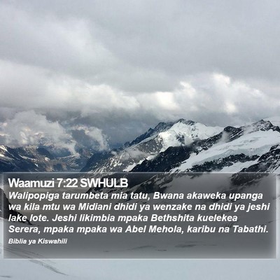 Waamuzi 7:22 SWHULB Bible Verse Image