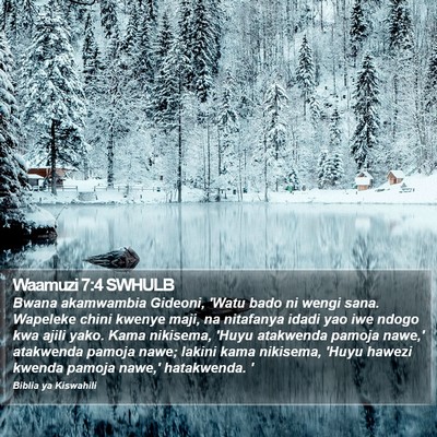 Waamuzi 7:4 SWHULB Bible Verse Image