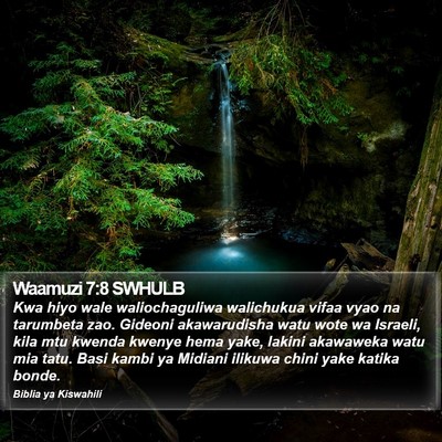 Waamuzi 7:8 SWHULB Bible Verse Image