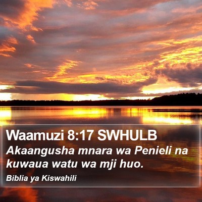 Waamuzi 8:17 SWHULB Bible Verse Image