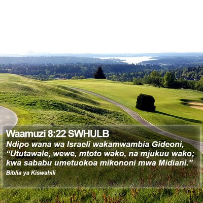 Waamuzi 8:22 SWHULB Bible Verse Image