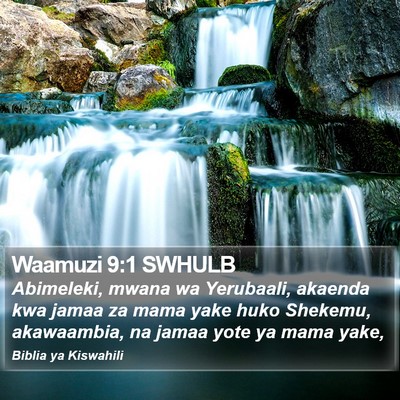 Waamuzi 9:1 SWHULB Bible Verse Image