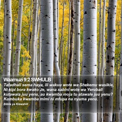 Waamuzi 9:2 SWHULB Bible Verse Image
