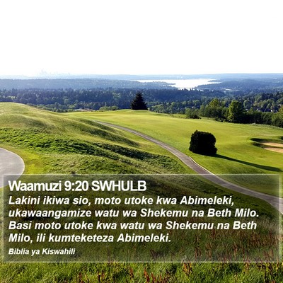 Waamuzi 9:20 SWHULB Bible Verse Image