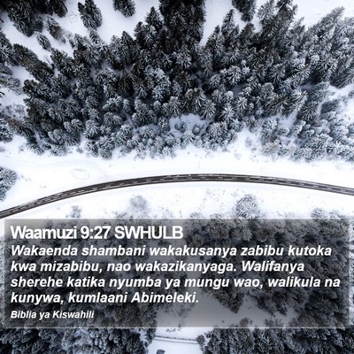 Waamuzi 9:27 SWHULB Bible Verse Image