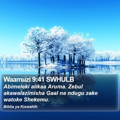 Waamuzi 9:41 SWHULB Bible Verse Image