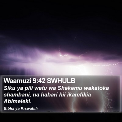 Waamuzi 9:42 SWHULB Bible Verse Image