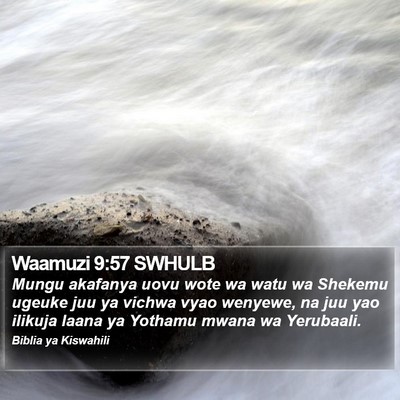 Waamuzi 9:57 SWHULB Bible Verse Image