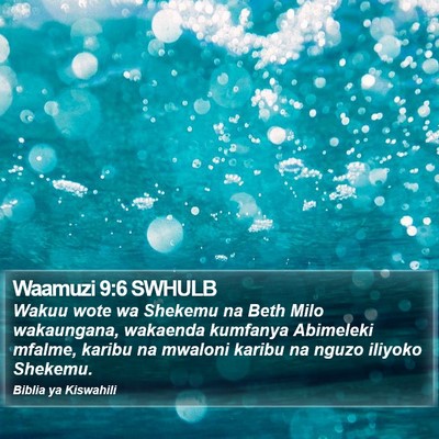 Waamuzi 9:6 SWHULB Bible Verse Image