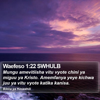 Waefeso 1:22 SWHULB Bible Verse Image