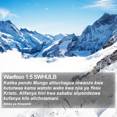 Waefeso 1:5 SWHULB Bible Verse Image