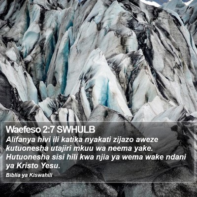 Waefeso 2:7 SWHULB Bible Verse Image