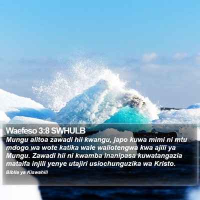 Waefeso 3:8 SWHULB Bible Verse Image