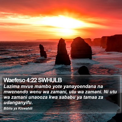 Waefeso 4:22 SWHULB Bible Verse Image